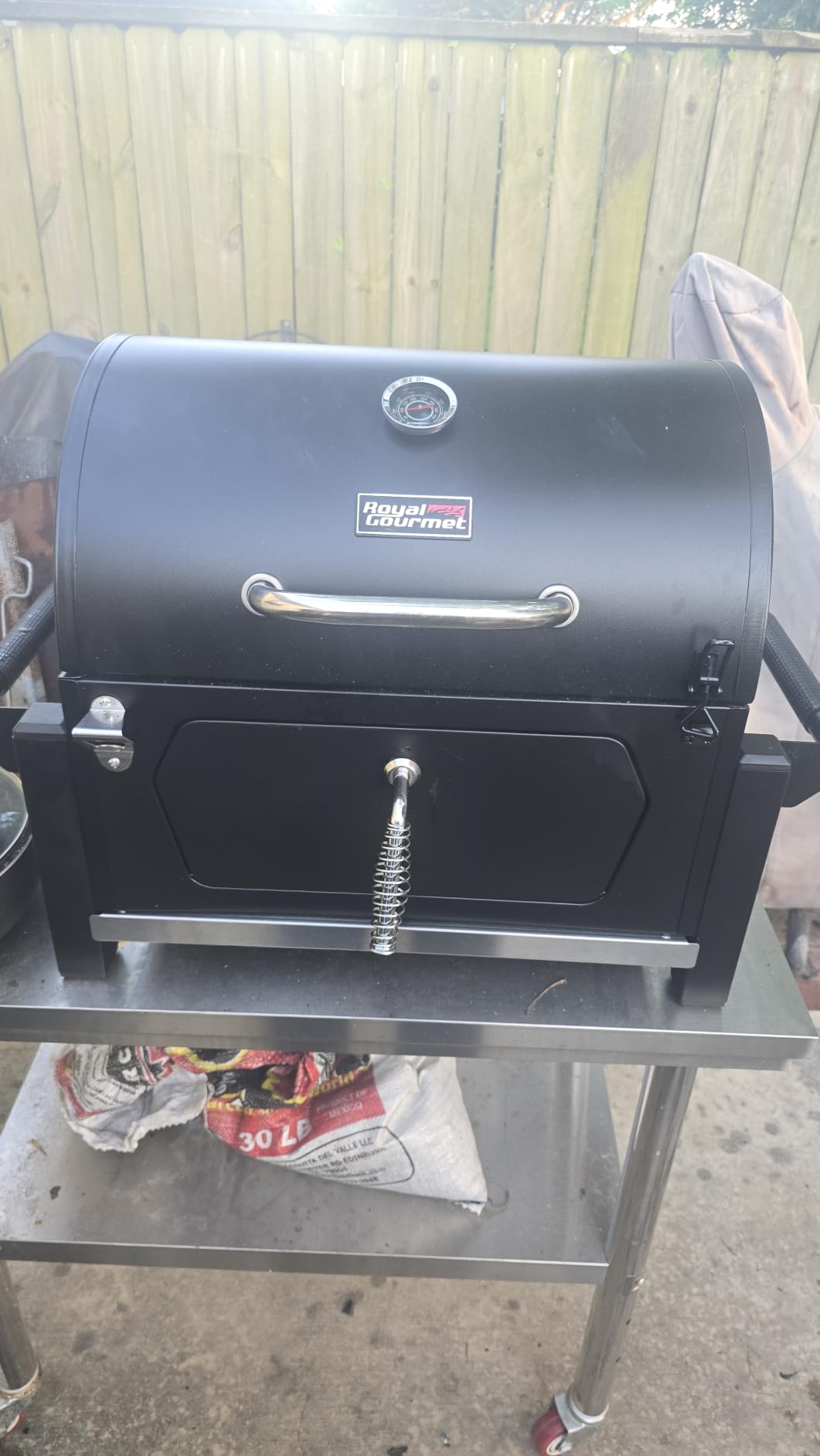 Royal Gourmet CD1519 Portable Charcoal Grill with Warming Rack, 303 Sq. In. customer photo 1