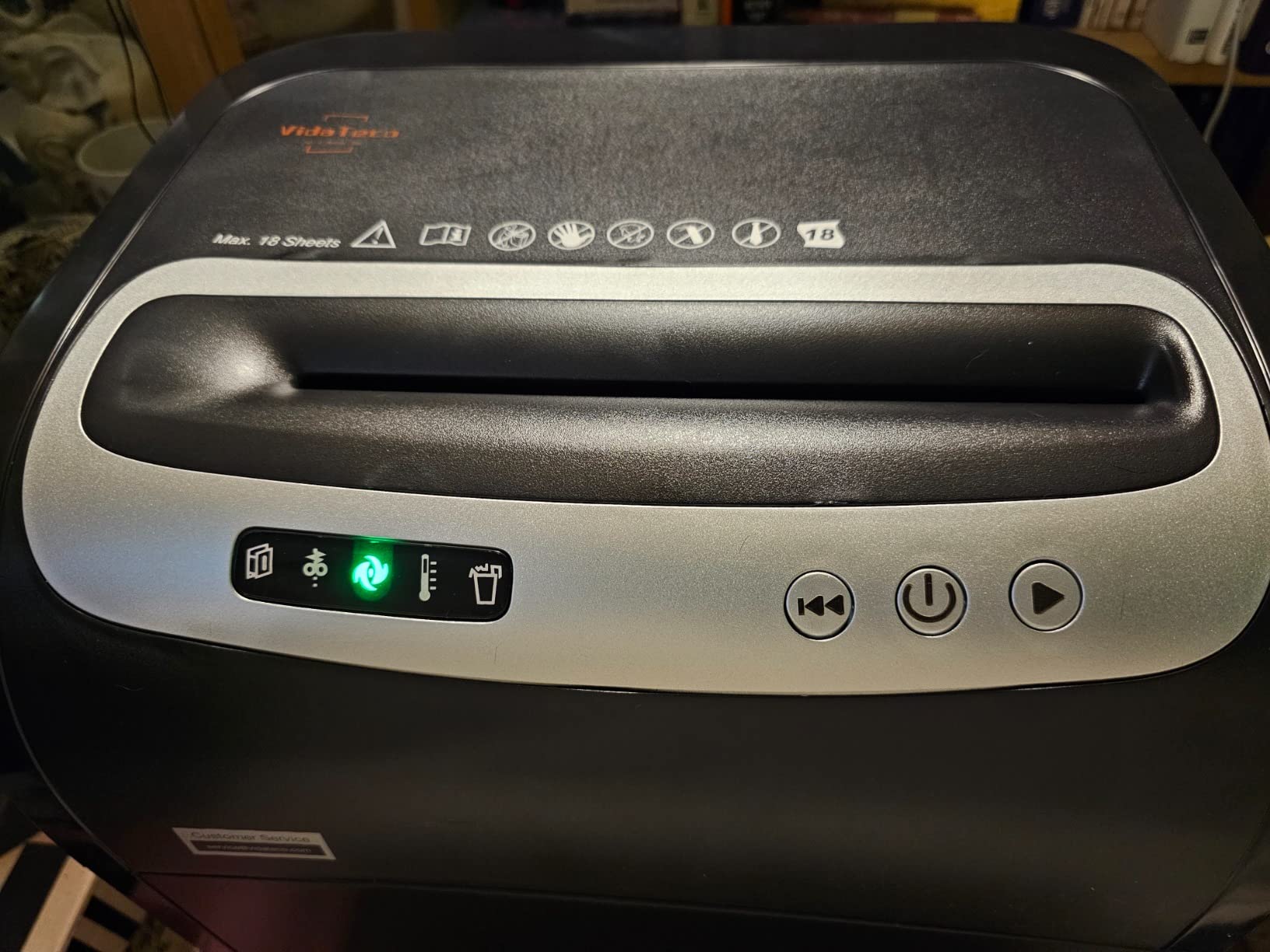 VidaTeco 18-Sheet Micro Cut Paper Shredder for Home Office Heavy Duty customer photo 1
