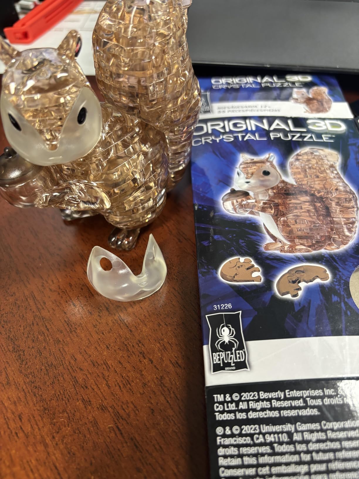 BePuzzled | Squirrel Original 3D Crystal Puzzle, Ages 12 and Up customer photo 1