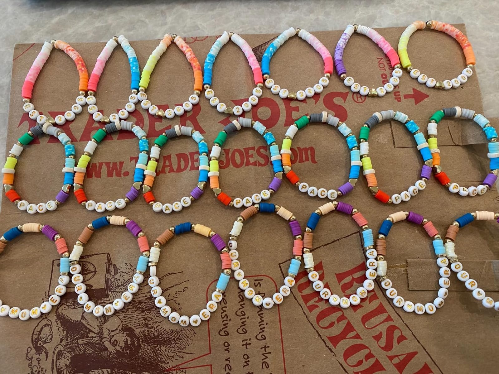 Pizooro Clay Beads 3 Boxes Bracelet Making Kit, 10500pcs Beads for Jewelry Making, Round Letter Beads with Charm and Elastic Strings, Friendship Bracelets Holiday Gifts for Girls Adults customer photo 1