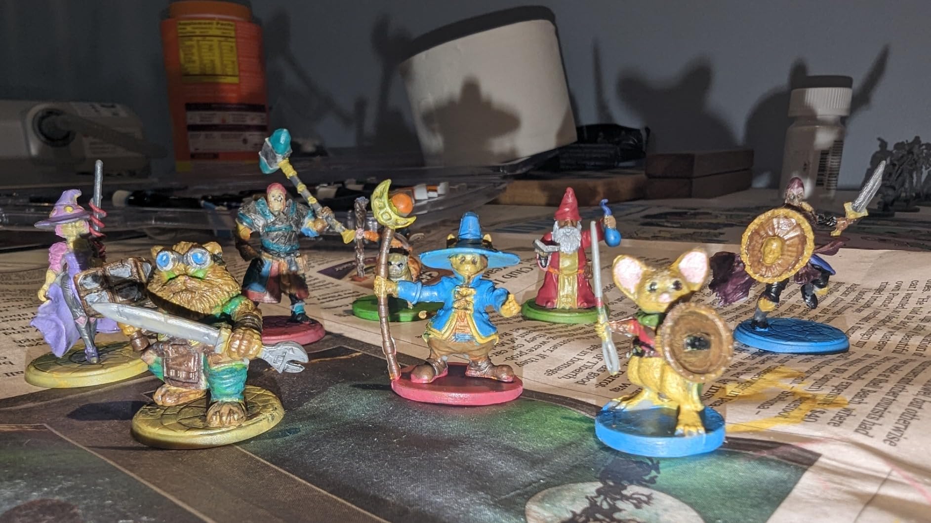 Fantasy Spellblades Heroes DND Miniatures -Battlemages for D&D minis 28mm customer photo 1