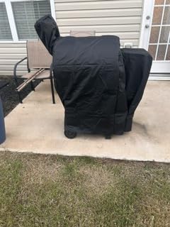 Comnova Grill Cover for Traeger Pro 22 & 575 Series - 600D Wood Pellet Smoker Cover for Traeger Waterproof & Heavy Duty, Premium Pellet BBQ Cover for Treager Pro 22 / Pro 575, Z Grills 550B and More customer photo 2