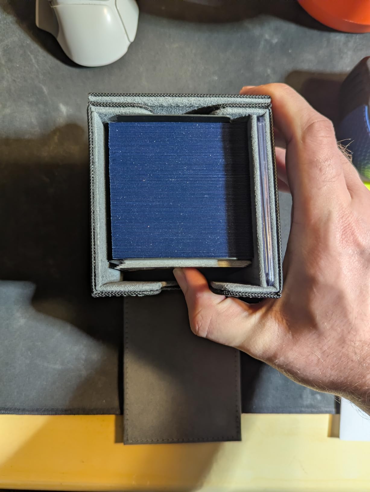 ZLCA MTG Deck Box Holds 120+ Single Sleeved Cards Commander Deck Box | Card Deck Box for Trading Cards Magnetic Card Storage Box Fits for Magic the Gathering TCG CCG (Black) customer photo 1