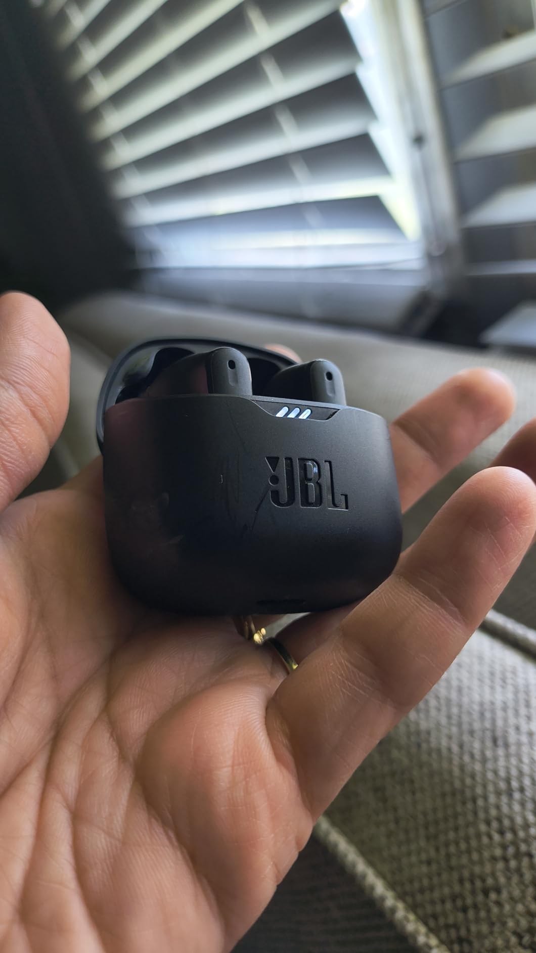 JBL Tune Flex - True Wireless Noise Cancelling Earbuds (Black), Small | JBL Pure Bass Sound, Active Noise Cancelling with Smart Ambient, 4 mics for perfect calls, Up to 32 hours of battery life customer photo 2