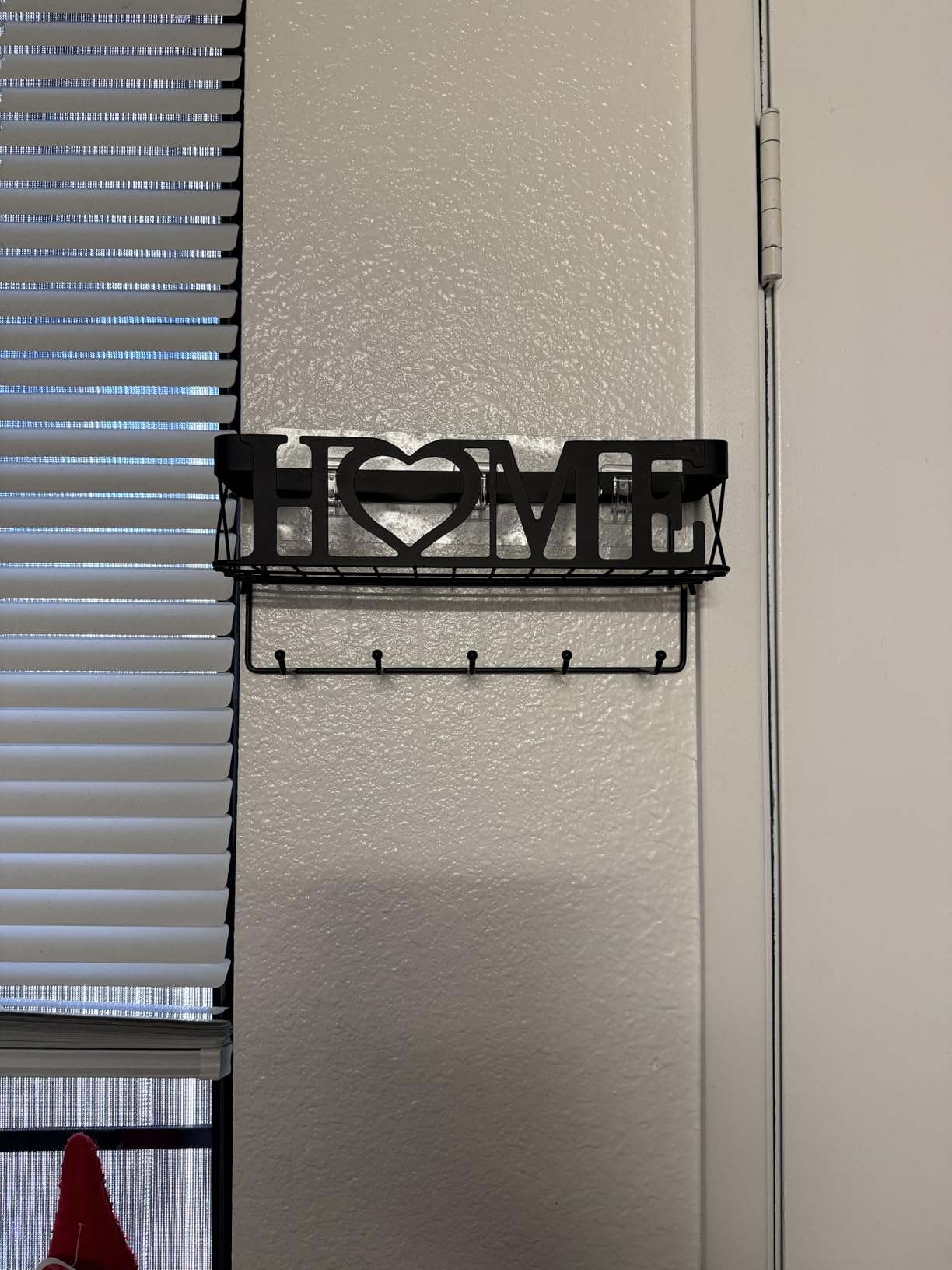 Key Holder for Wall - Key Rack with 5 Key Hooks, 11.02