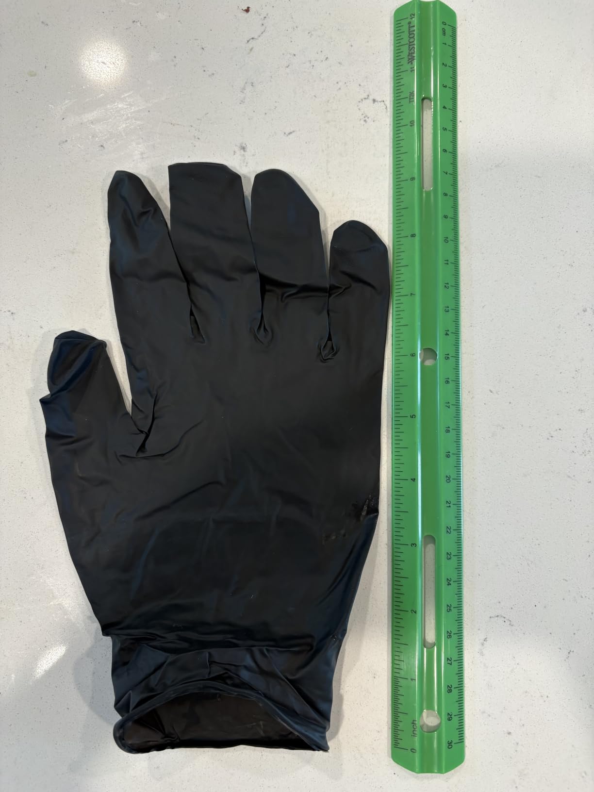 Inspire Black Nitrile Gloves HEAVY DUTY 6 Mil Nitrile Chemical Resistant Medical Cooking Cleaning Disposable Black Gloves customer photo 1