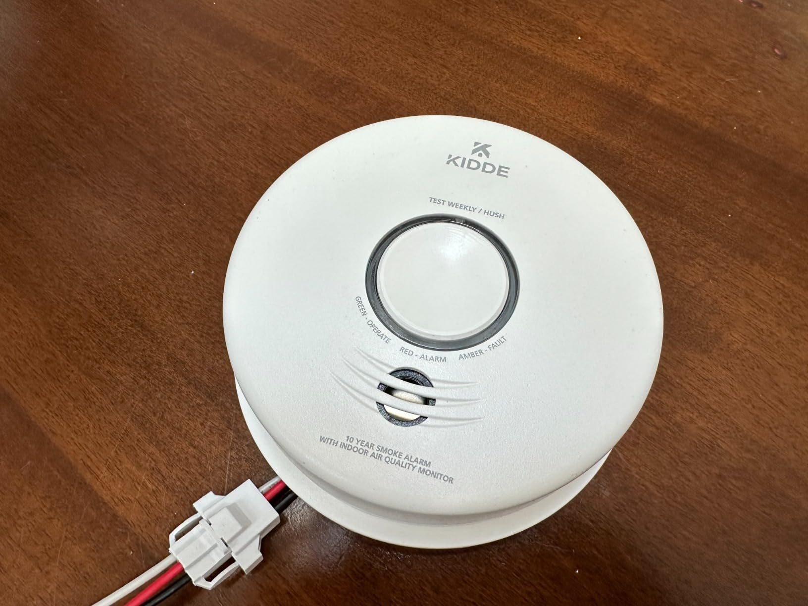 Kidde Smart Smoke Detector & Indoor Air, Quality Monitor, WiFi, Alexa Compatible Device, Hardwired w/Battery Backup, Voice & App Alerts, 2 Pack customer photo 2