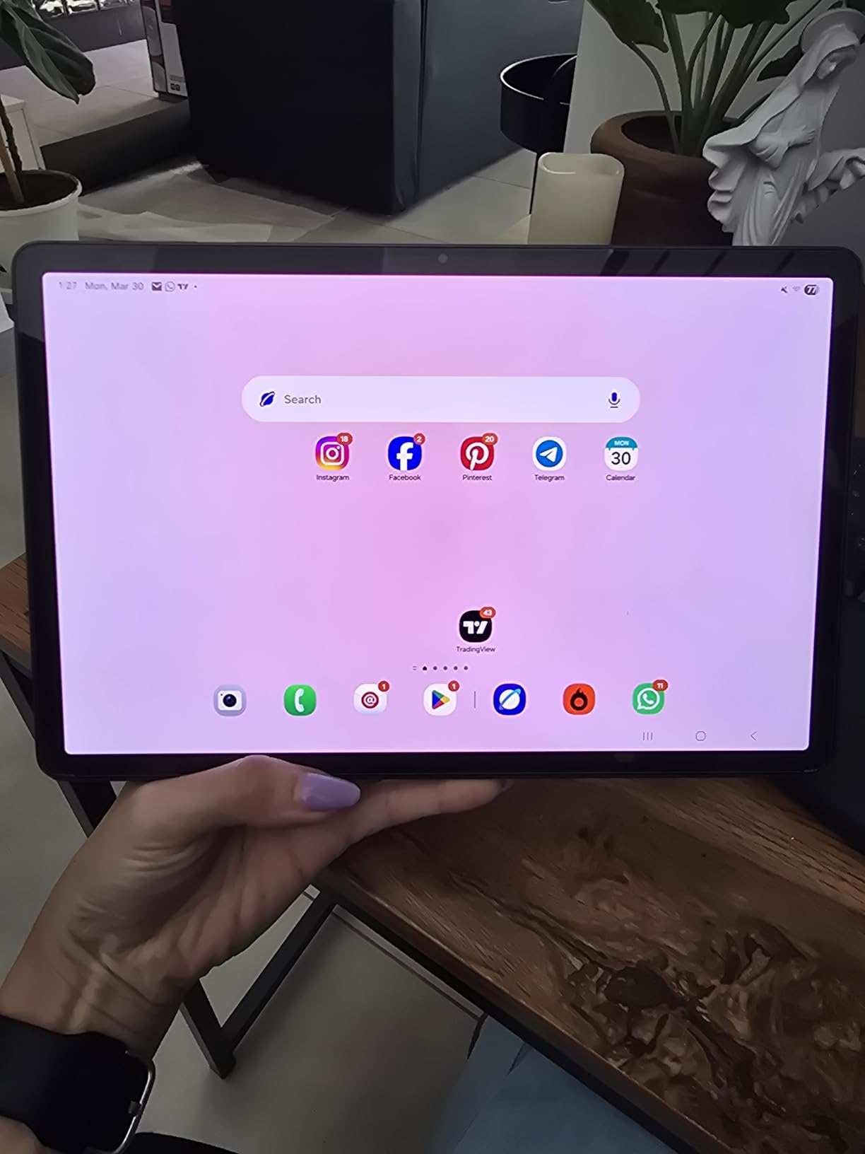 Samsung Galaxy Tab S9 11” 256GB WiFi 7 Android AI Tablet, Snapdragon 8 Gen 2 Processor, AMOLED Screen, Durable Design, S Pen Included, Long Battery Life, Auto Focus Camera, US Version, 2023, Graphite customer photo 2