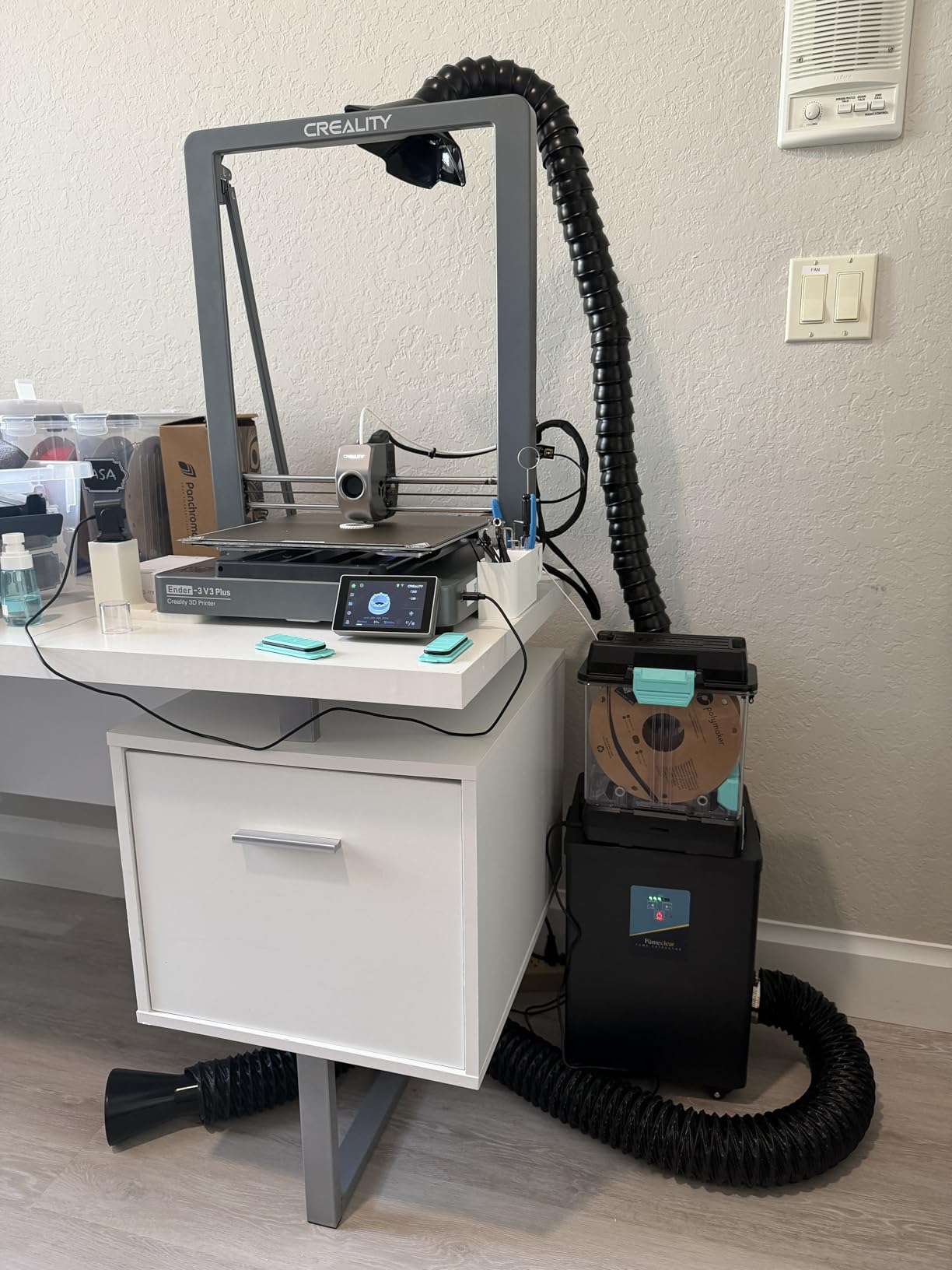 FumeClear FC-2002A Laser Fume Extractor with Outdoor Vent for Odor Removal customer photo 2