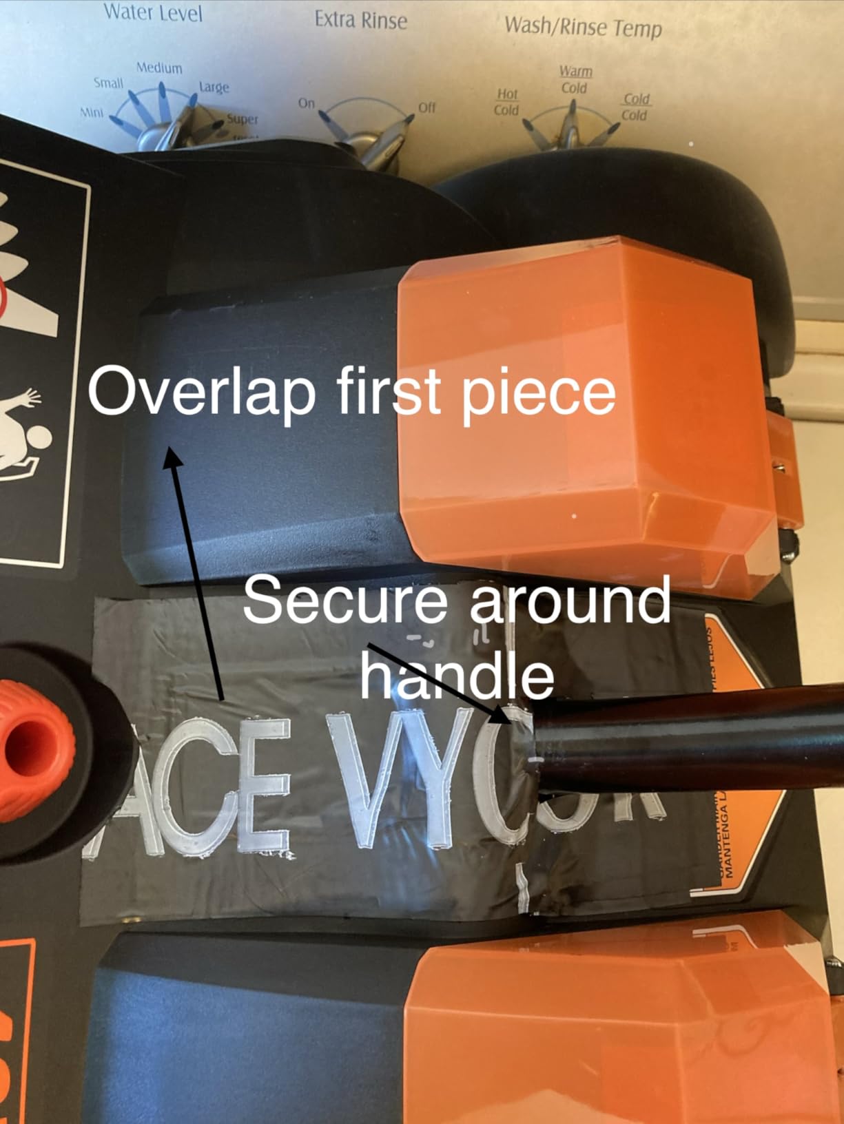 VOLTASK 48V 16-Inch Brushless Cordless Snow Shovel with Wheels, Orange customer photo 1