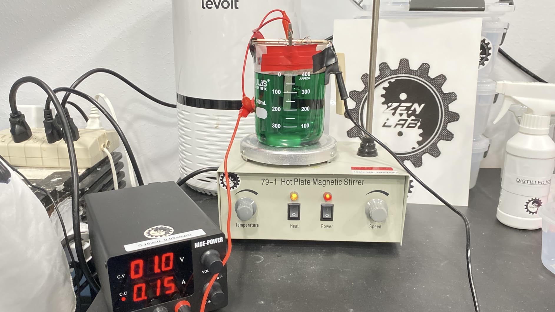 NICE-POWER DC Power Supply Variable, 30V 5A Adjustable Switching Regulated Power Supply with Encoder, Upgraded 3-Digits LED Display, Electroplating DIY LED Test Mini Regulated DC Bench Power Supply customer photo 2