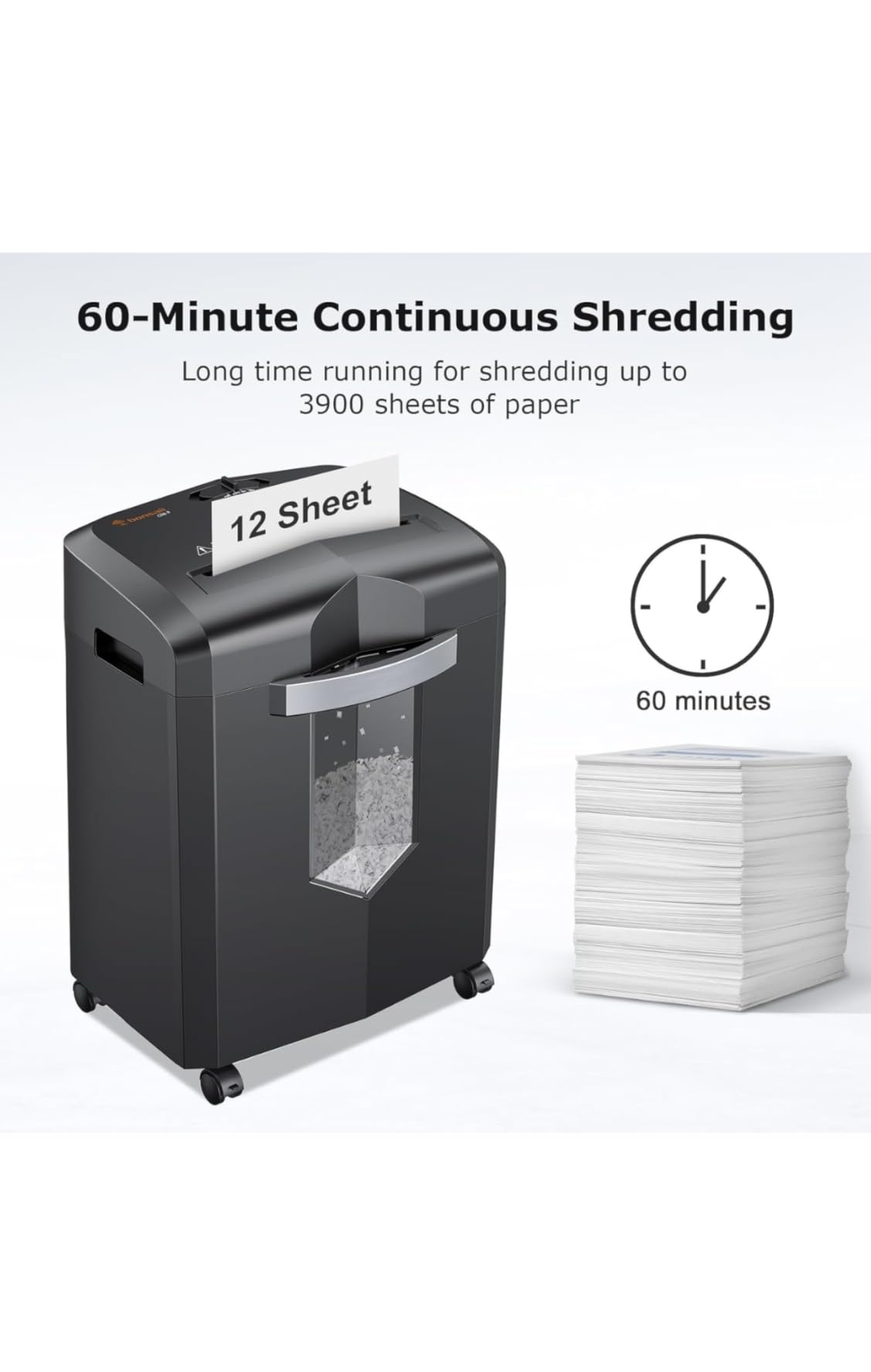 Bonsaii 12-Sheet Micro Cut Heavy Duty Paper Shredder for Home Office customer photo 2