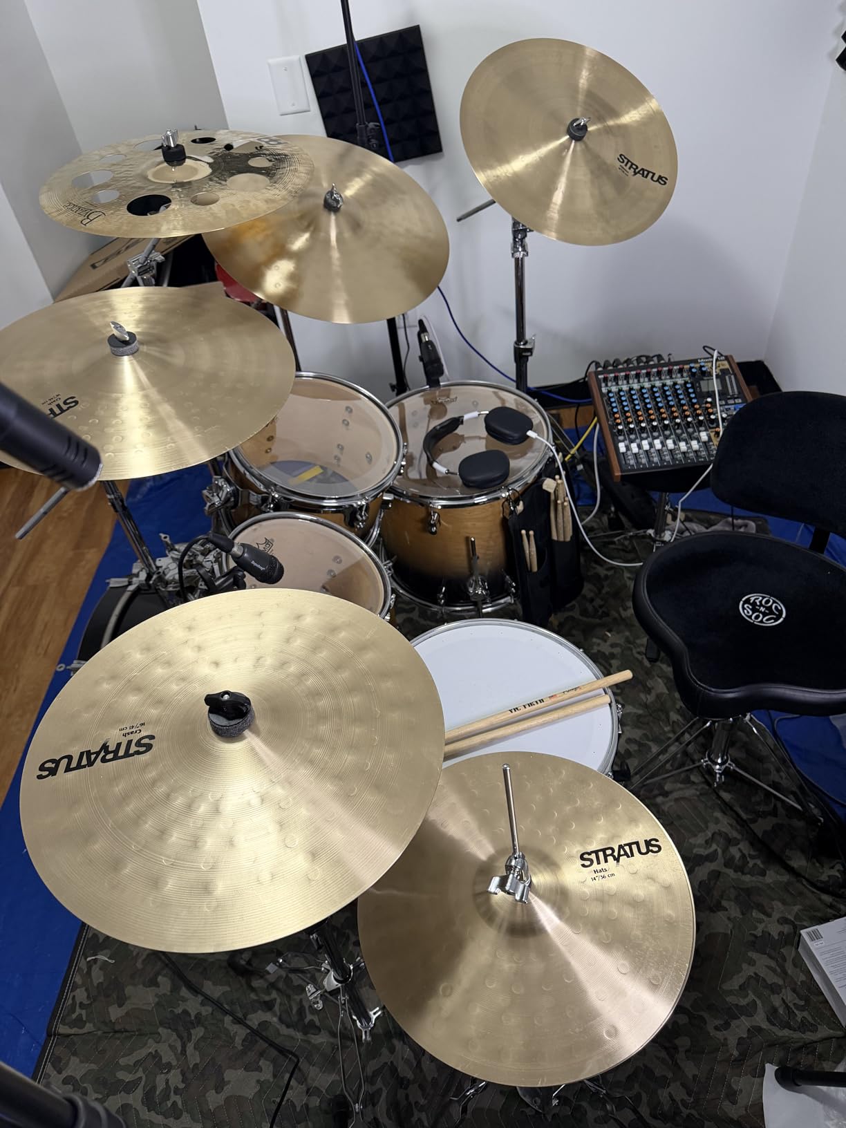 Depusheng 7-Piece Drum Microphone Set with 5 Dynamic Percussion Microphones and 2 Condenser Percussion Microphones Ideal for Instrument Recording and Music Production customer photo 1