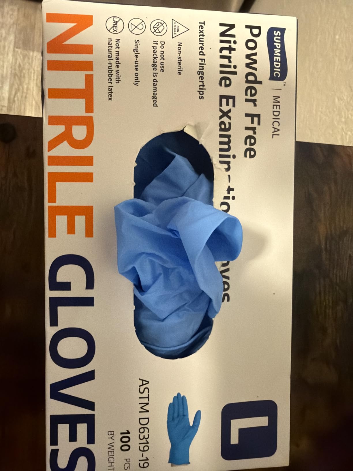 Supmedic Medical Soft Max Nitrile Exam Gloves Powder-Free Disposable 100 Ct customer photo 2