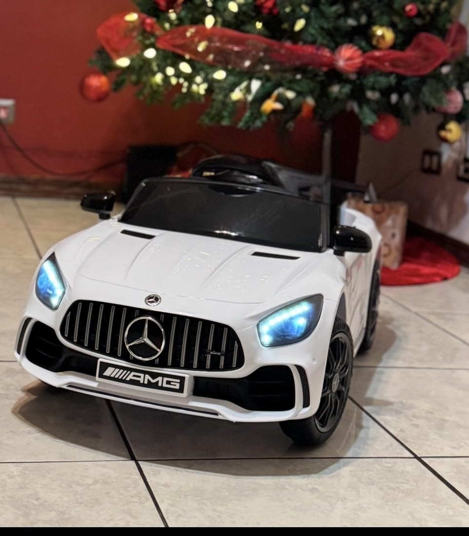 Winado 12V Licensed Mercedes Benz AMG GTR Kids Ride on Electric Car, Black customer photo 1