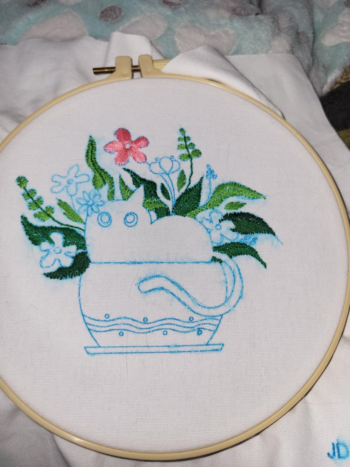 Louise Maelys Cardinal Embroidery Kits for Beginners with Flower Pattern | Cross Stitch Kits Offer Pre-Printed Fabric, Embroidery Hoop, Threads, Needles and Guide. Needlepoint Kit for Adults Starter customer photo 1