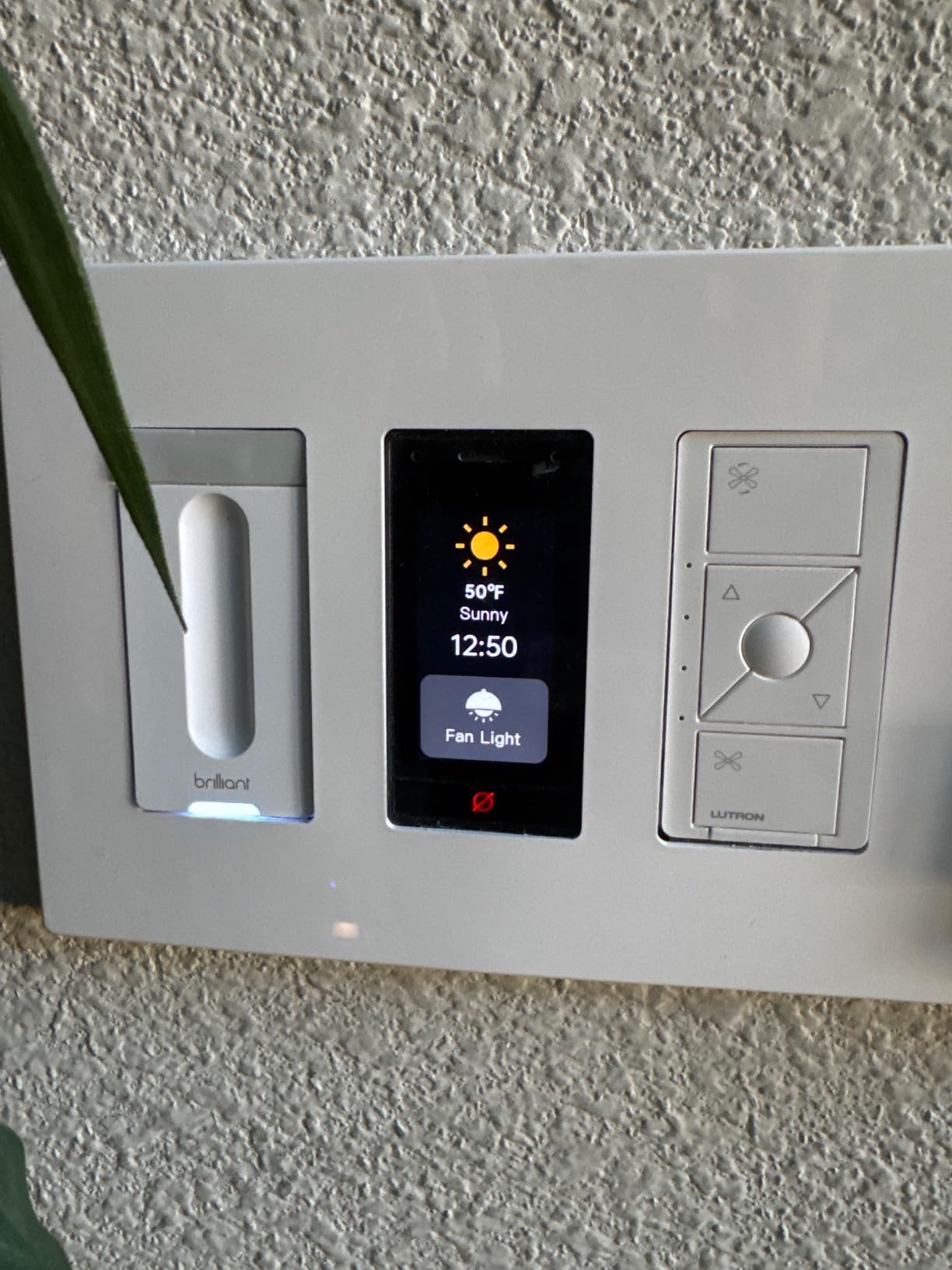 Brilliant Smart Home Control (Plug-In Panel) — Alexa Built-In & Compatible with Ring, Sonos, Hue, Google Nest, Wemo, SmartThings, Apple HomeKit — In-Wall Touchscreen Control for Lights, Music, & More customer photo 1