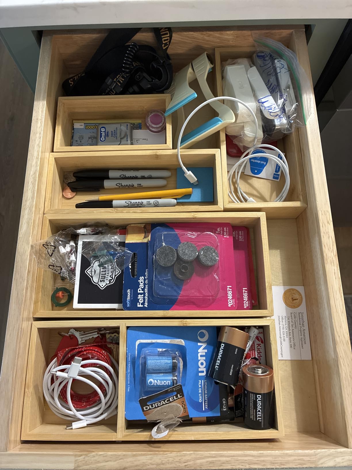 MapleGrace Bamboo Drawer Organizer Set, Individual Wood Storage Organizers customer photo 2