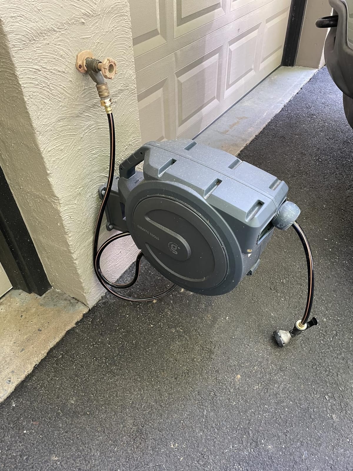 Giraffe Tools Garden Hose Reel Cart with Wheels, 200FT of 1/2 Capacity customer photo 2