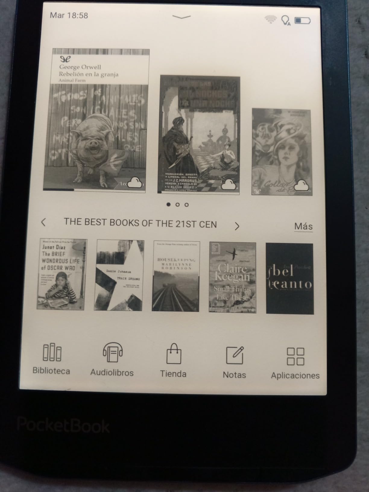 PocketBook Verse Pro E-Reader Waterproof | Eye-Friendly 6'' E-Ink Carta™ HD Touchscreen | Audio-Book & E-Book Reader | Text-to-Speech Function | SMARTlight | 16GB | WiFi & Bluetooth | Azure customer photo 2