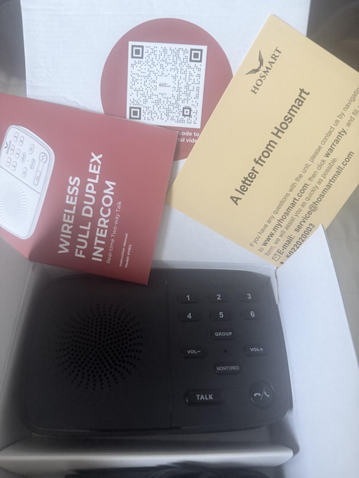 Hosmart UltraSpeak Pro Intercoms Wireless for Home, 2025 Two-Way Intercom customer photo 1