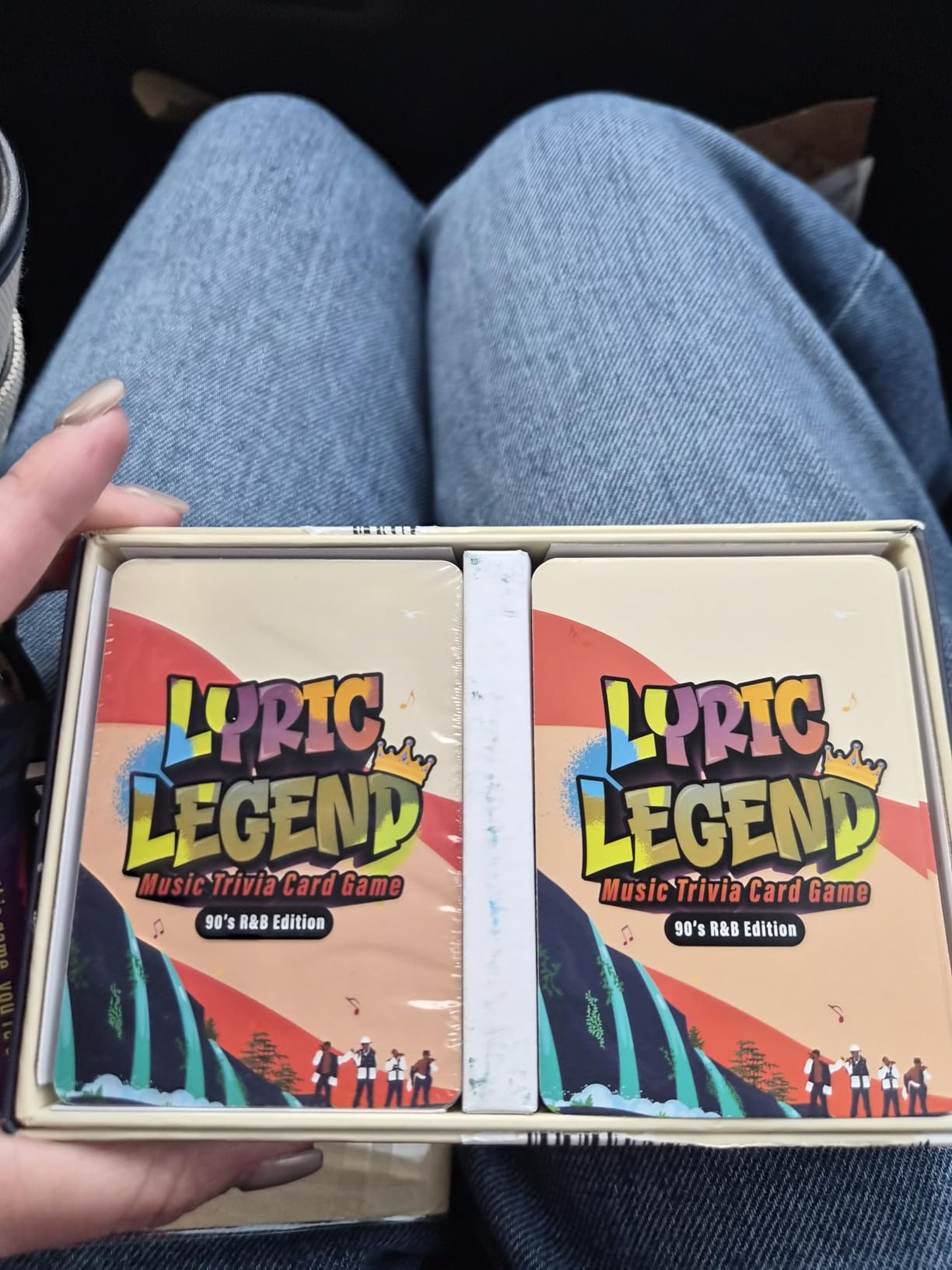 Lyric Legend 90’s R&B Music Trivia - Adult Games for Game Night - Good for Groups – Finish The Lyrics Party Game - Multiple Choice, Listen While You Play with Included Playlist! customer photo 1
