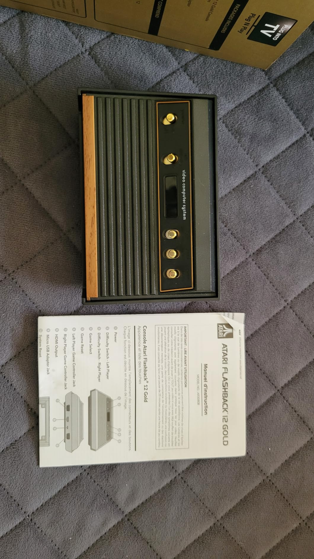 Atari Flashback 12 Gold, Retro Game Console, Built-in 130 Classic Games, Two Joystick and Paddle Controllers, HDMI, PLUG & PLAY on HD TV customer photo 2