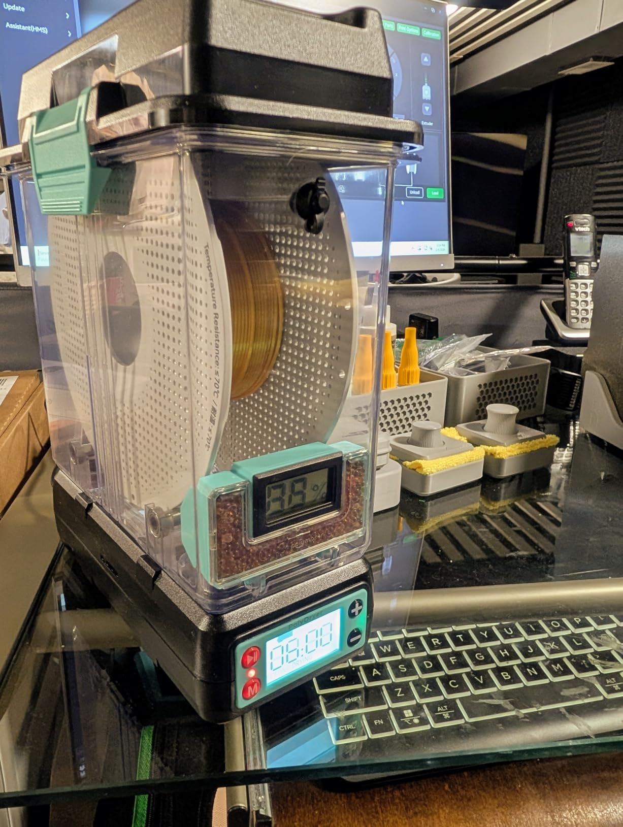 Polymaker Filament Dryer & Storage Box Polydryer for 1kg PA Nylon PLA PETG customer photo 2