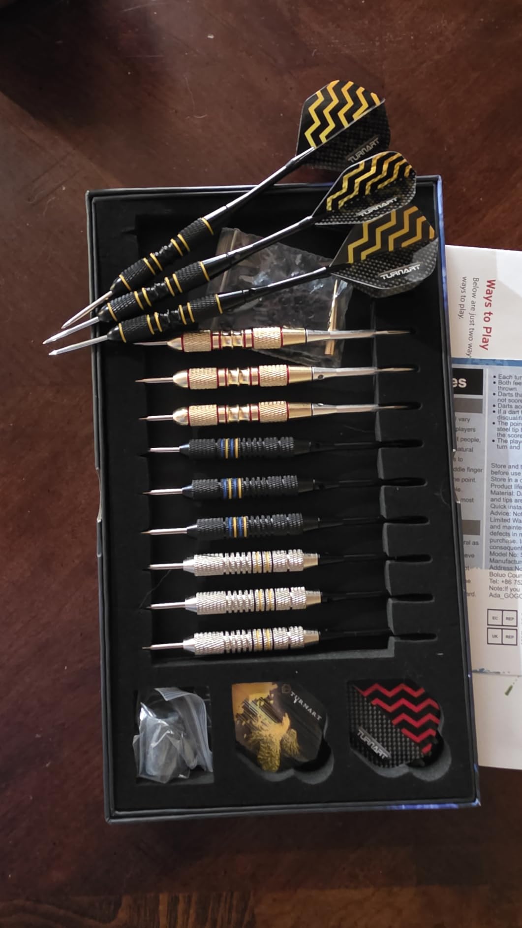 Turnart Darts Metal Tip Set - Steel Tip Darts Set Professional Metal Darts customer photo 2