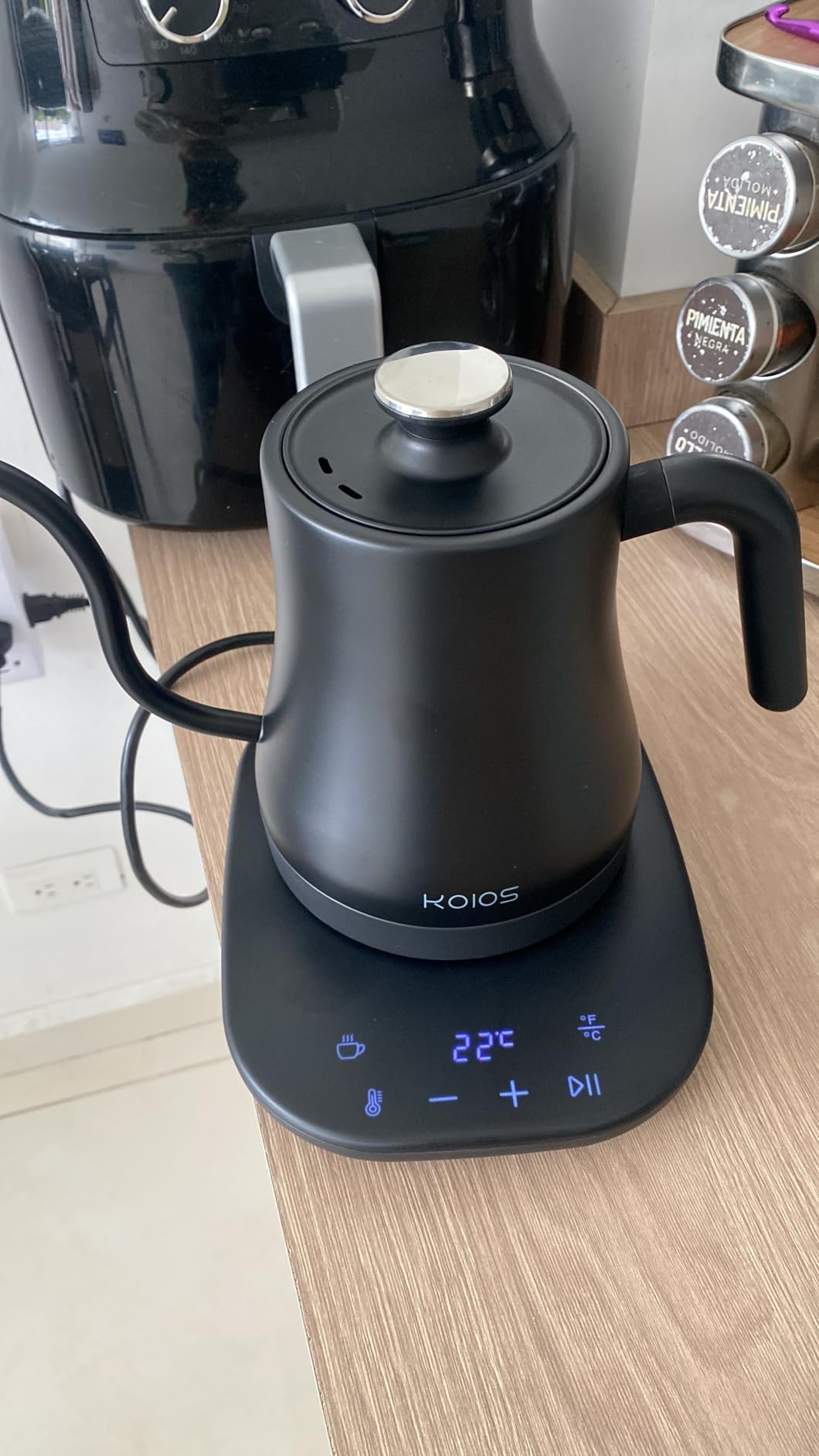KOIOS Gooseneck Electric Kettle, ±1℉ Temp Control, Mute Mode, 4H Keep Warm customer photo 2