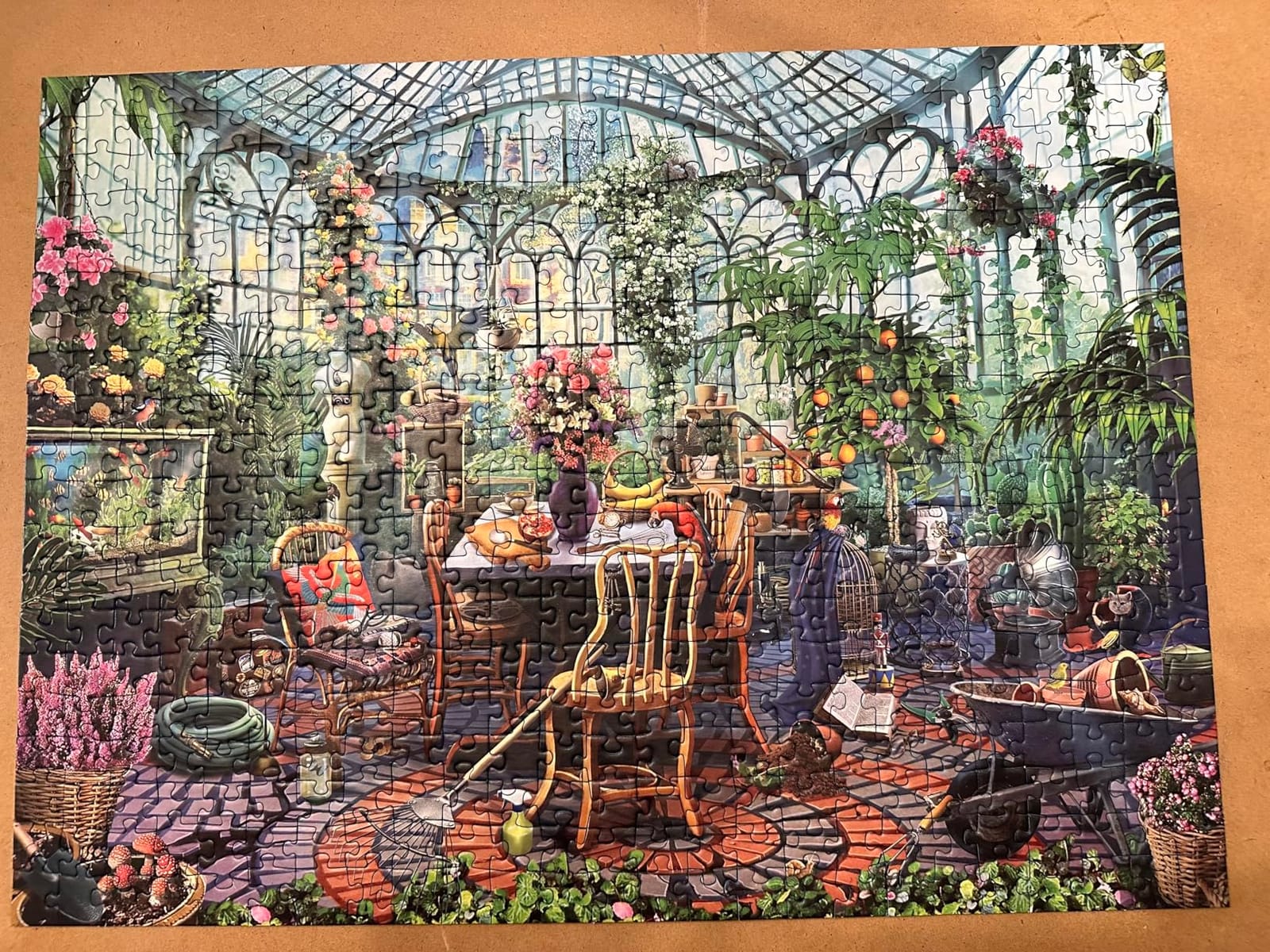 Ravensburger Greenhouse Mornings 500 Piece Jigsaw Puzzle for Adults - 12000207 - Handcrafted Tooling, Made in Germany, Every Piece Fits Together Perfectly customer photo 1