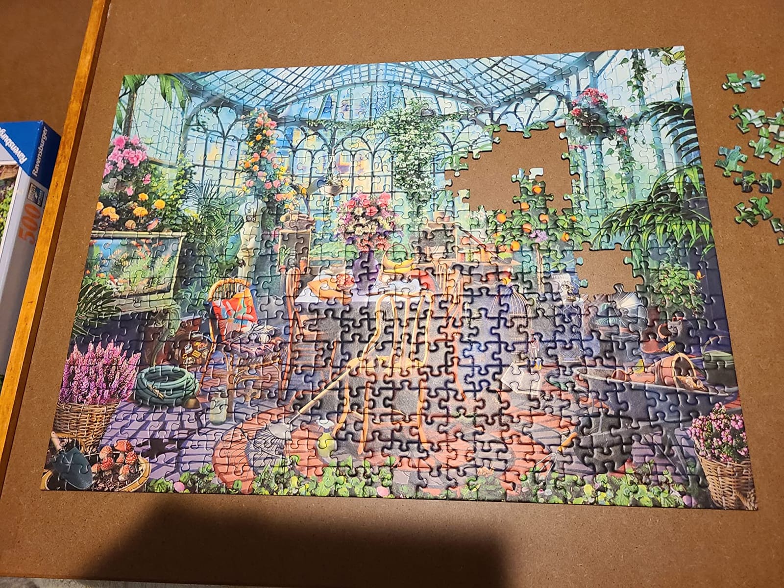 Ravensburger Greenhouse Mornings 500 Piece Jigsaw Puzzle for Adults - 12000207 - Handcrafted Tooling, Made in Germany, Every Piece Fits Together Perfectly customer photo 2