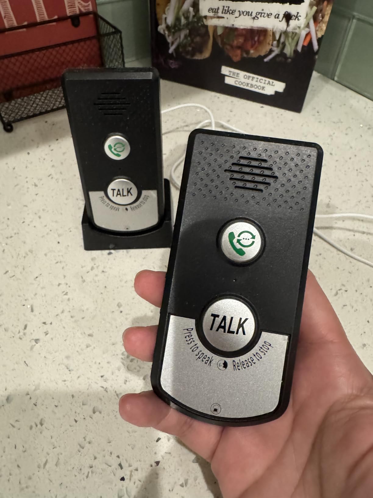 2 Way Wireless Intercom for Home Hospital Hotel,1000m Range Indoor Intercoms Wireless customer photo 2