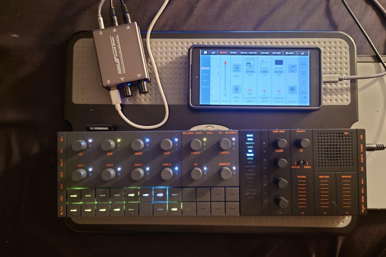 Yamaha SEQTRAK Mobile Music Ideastation, Advanced Sequencer, Onboard Sampling, Built-In Speakers and Microphone, Black customer photo 1
