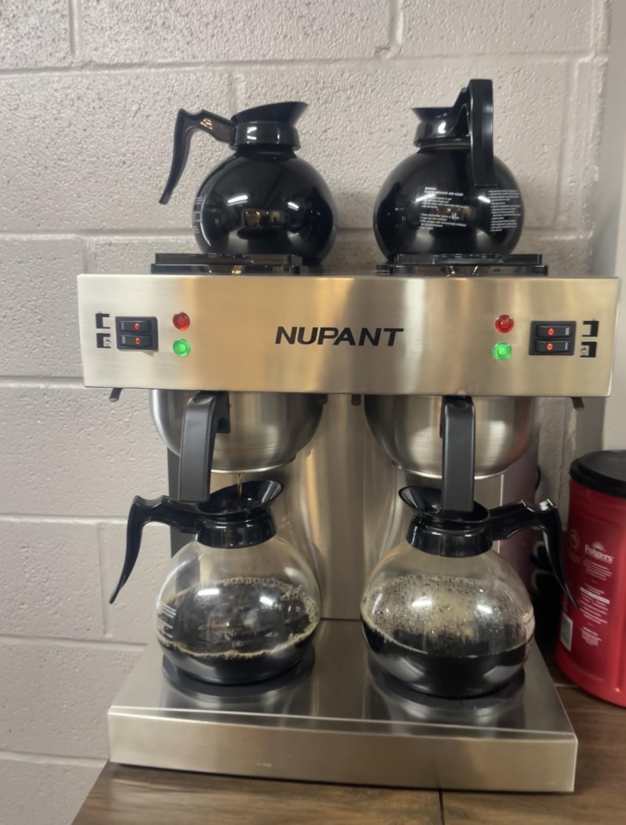 NUPANT 12-Cup Commercial Drip Coffee Maker 1.8L Pour Over Coffee Machines customer photo 1