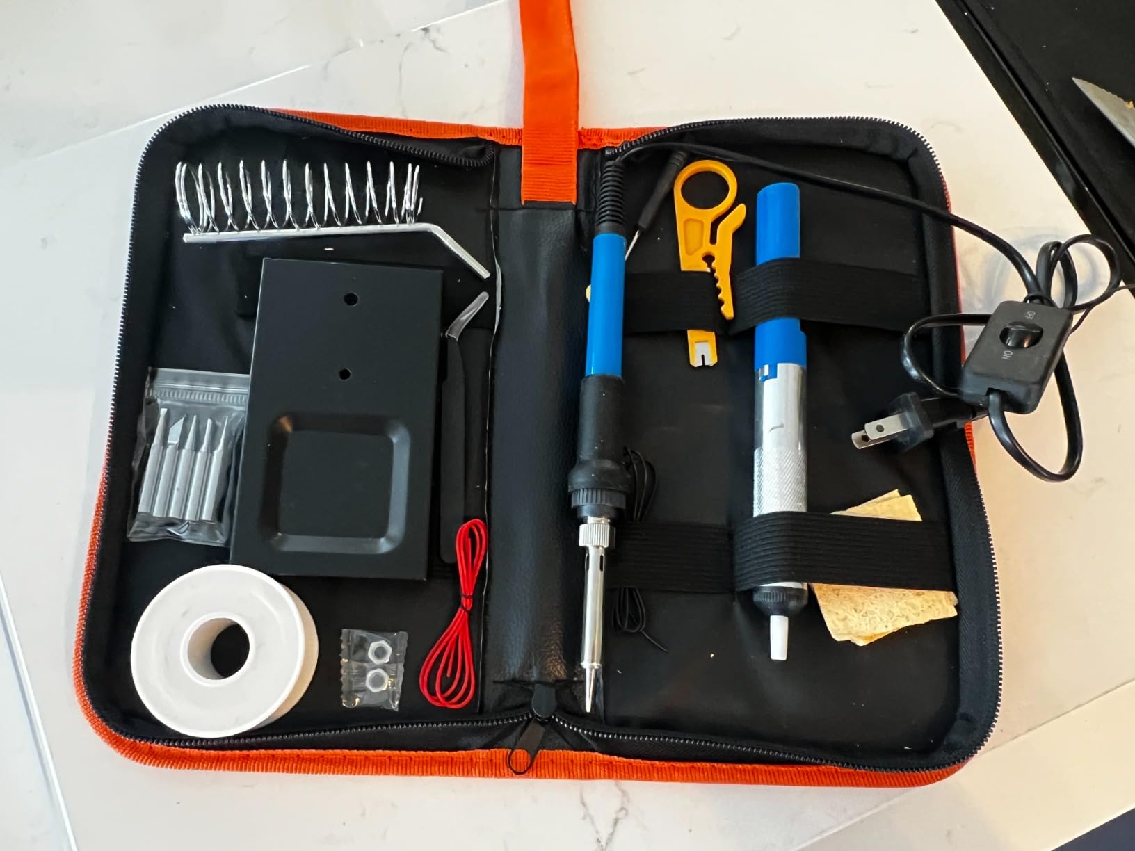 Stained Glass Kit,Stained Glass Supplies,Stained Glass Kits for Adults,with 100W Soldering Iron Kit,2mm 60/40 solder wire,Glass Cutter Tool Kit,for Stained Glass Making.(3) customer photo 2