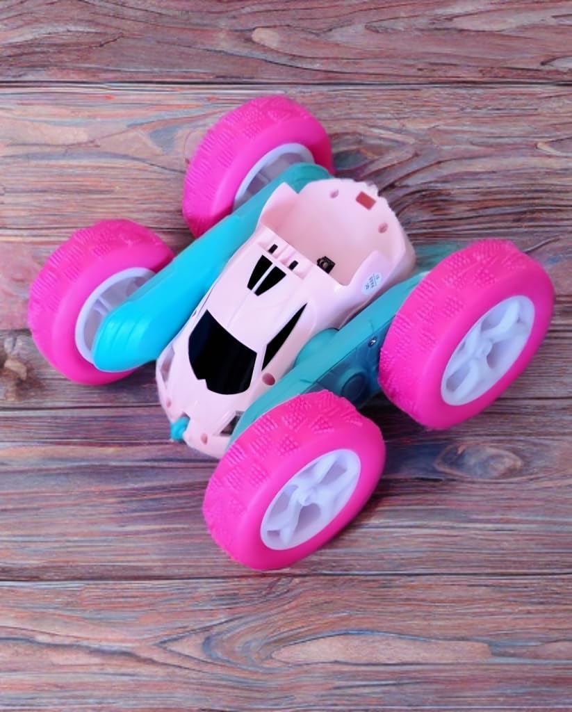 QUNREDA Remote Control Car, RC Cars Toys for Kids Ages 6-12, 4WD Stunt Car with LED Lights & 360° Flips, 2.4GHz, Upgraded USB-C Modular Batteries, 8-10 Year Old Boys Birthday Gift 1-Blue customer photo 2