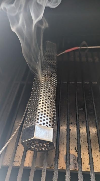 Pellet Smoker Tube,304 Premium Stainless Steel Smoke Tube,12'' Smoker Tube for Pellet Grill and Smoker with Brush -Hot or Cold Smoking Accessories customer photo 1