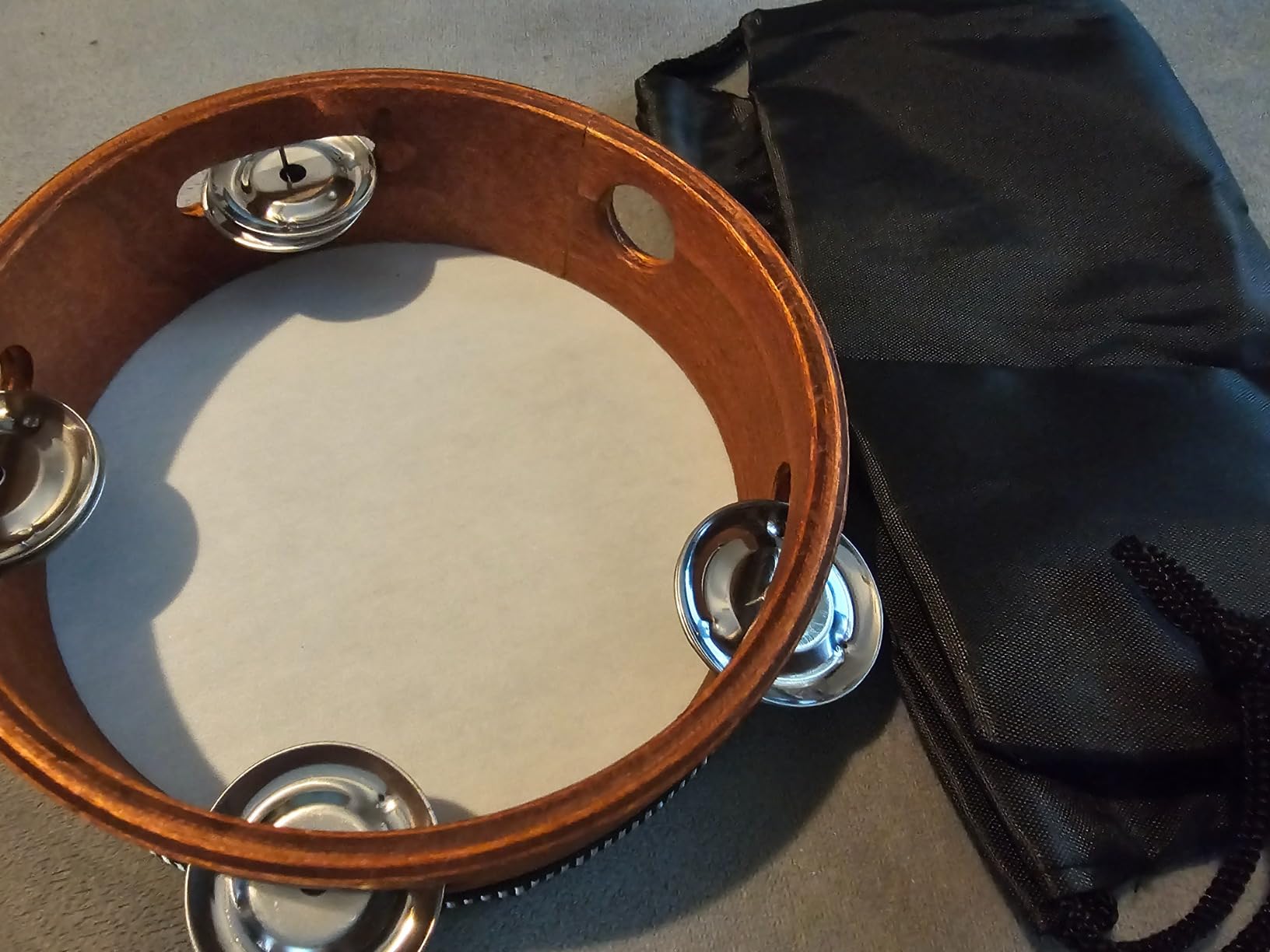 3 PCS Tambourines for Adults with Storage Bag, 6/8/10 in Set customer photo 2