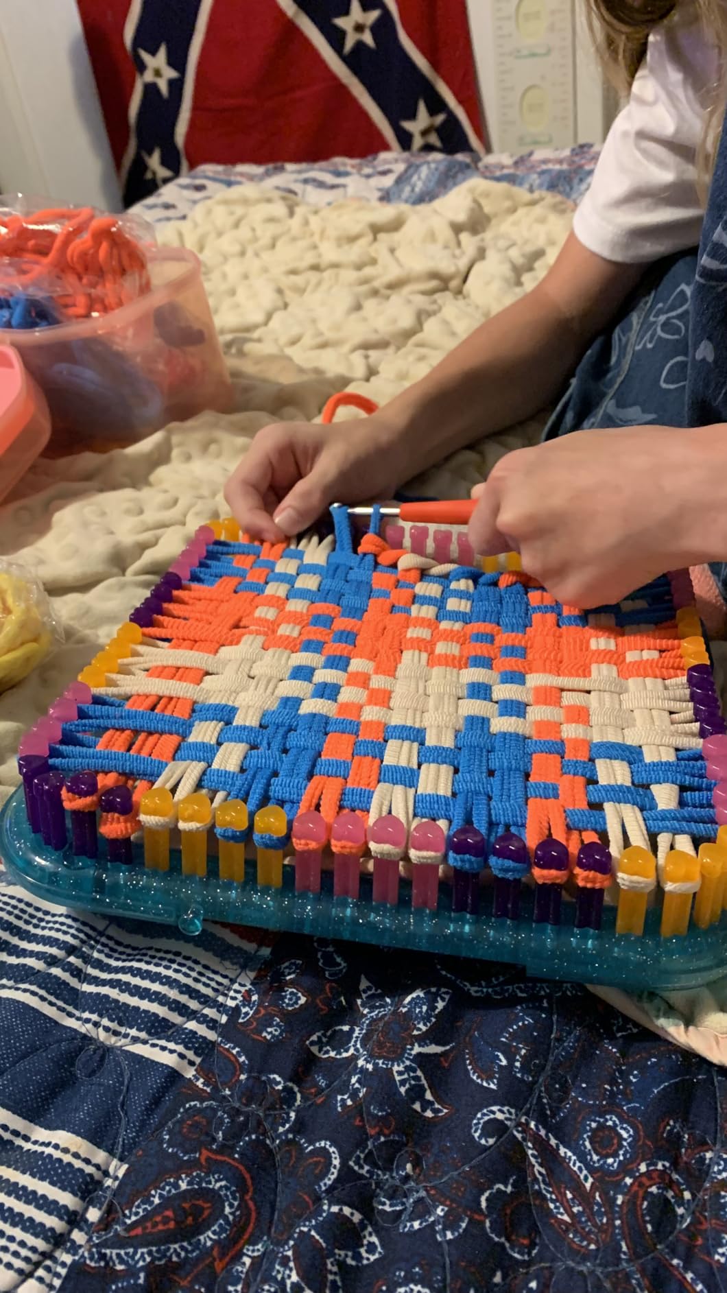 IQKidz Weaving Loom Kit Toys, DIY Arts and Crafts for Kids and Adults, Ideal Gifts for Girls Ages 5 6 7 8-12 13, Easy Potholder Loom Knitting Activity for Beginners, 224 Craft Loops customer photo 2