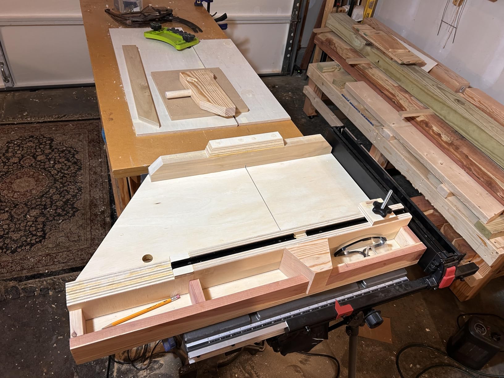 21P Table Saw Sled Kit, Crosscut Sled Kit Miter Bars for Table Saw Runners customer photo 2
