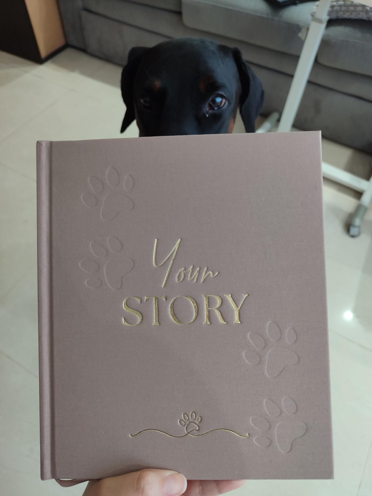 New Puppy Gift - Dog Memory Book & Keepsake Photo Album | Gift for New Puppy Owners, Dog Lovers & Pet Parents | Puppy Scrapbook & Dog Mom Memory Journal customer photo 1