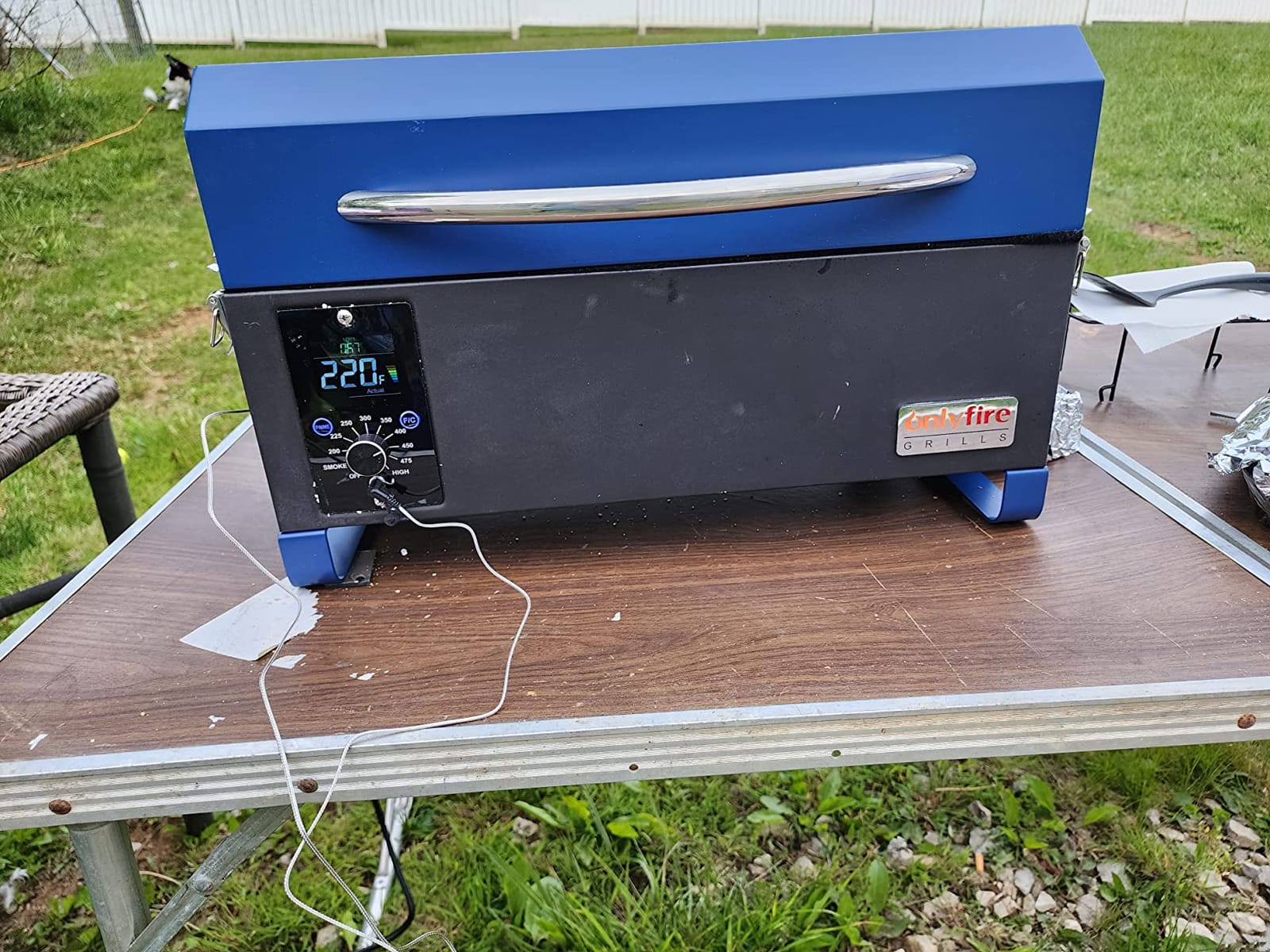 ONLYFIRE GRILLS BBQ Wood Pellet Grill Smoker with Meat Probe, Black GS314 customer photo 1