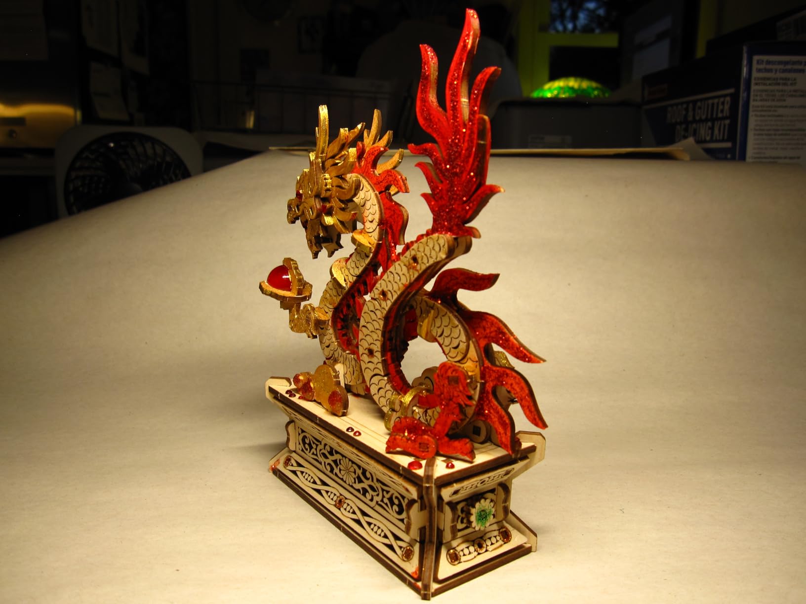 UGEARS Wood Dragon 3D Puzzle – 3D Wooden Puzzles for Adults, Wooden Models for Adults to Build, Mechanical Puzzle Box with Hidden Compartment, DIY Model Kit, Brain Teaser, Unique Chinese Dragon Gift customer photo 1