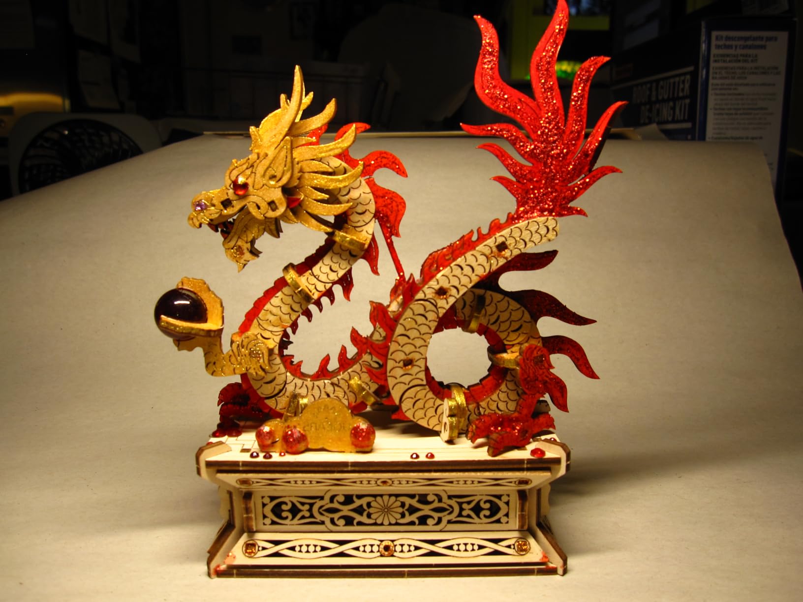 UGEARS Wood Dragon 3D Puzzle – 3D Wooden Puzzles for Adults, Wooden Models for Adults to Build, Mechanical Puzzle Box with Hidden Compartment, DIY Model Kit, Brain Teaser, Unique Chinese Dragon Gift customer photo 2