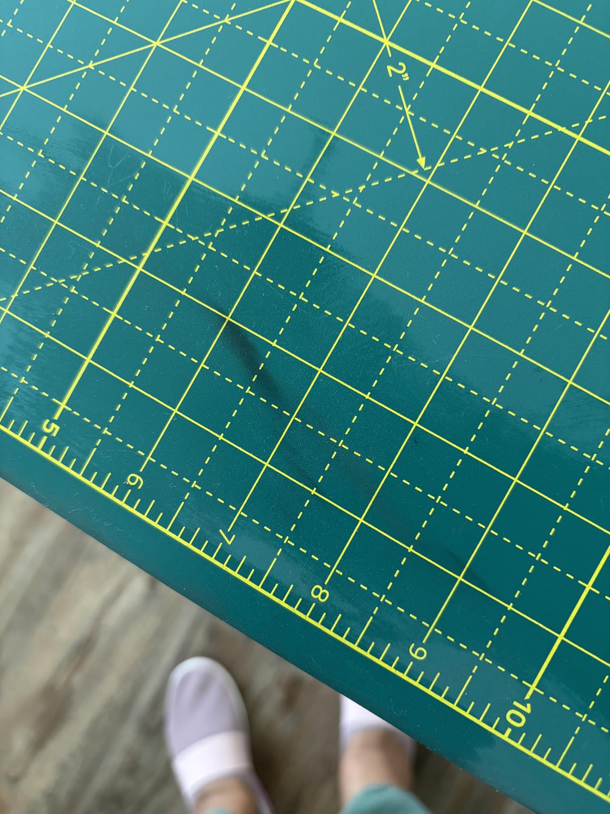 Elan Cutting Mat 36x60 Green, Extra Large Self Healing Cutting Mat 36 x 60 Inch, 5-Ply Craft Board Green, Hobby Board for Sewing and Quilting customer photo 2