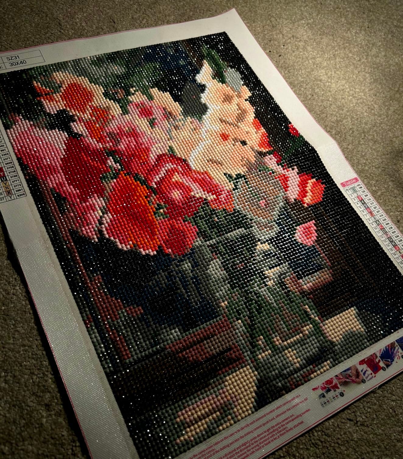 Hydrangea Diamond Painting Kits for Adults,Flowers Diamond Art 12x16inch | Diamond Art Kits for Adults 5D Diamond Painting Flowers,DIY Full Drill Diamond Painting Flower Gem Art and Crafts customer photo 1