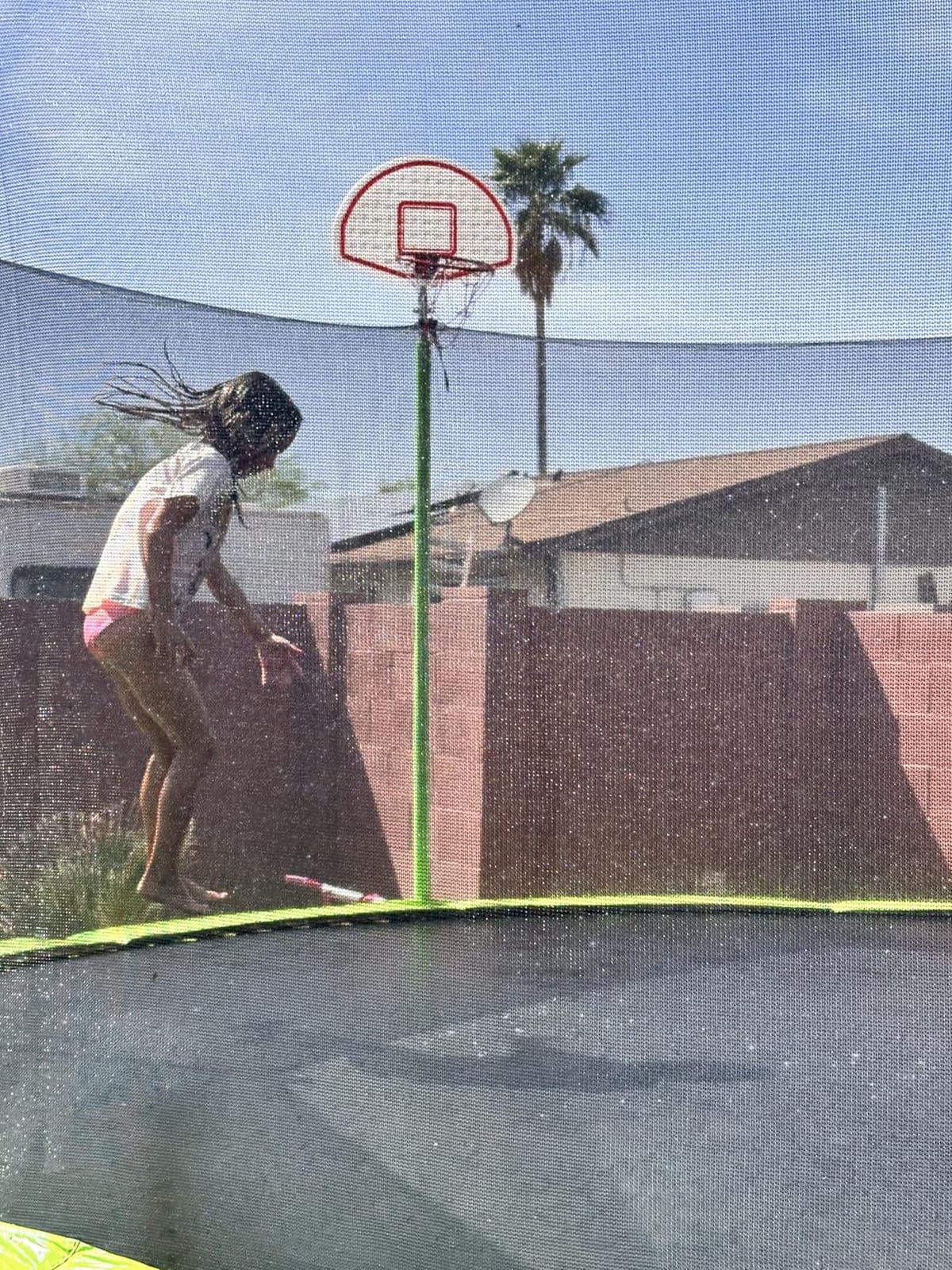 Lyromix 10 12 14 16FT Trampoline Outdoor, Light/Sprinkler/Basketball Hoop customer photo 1