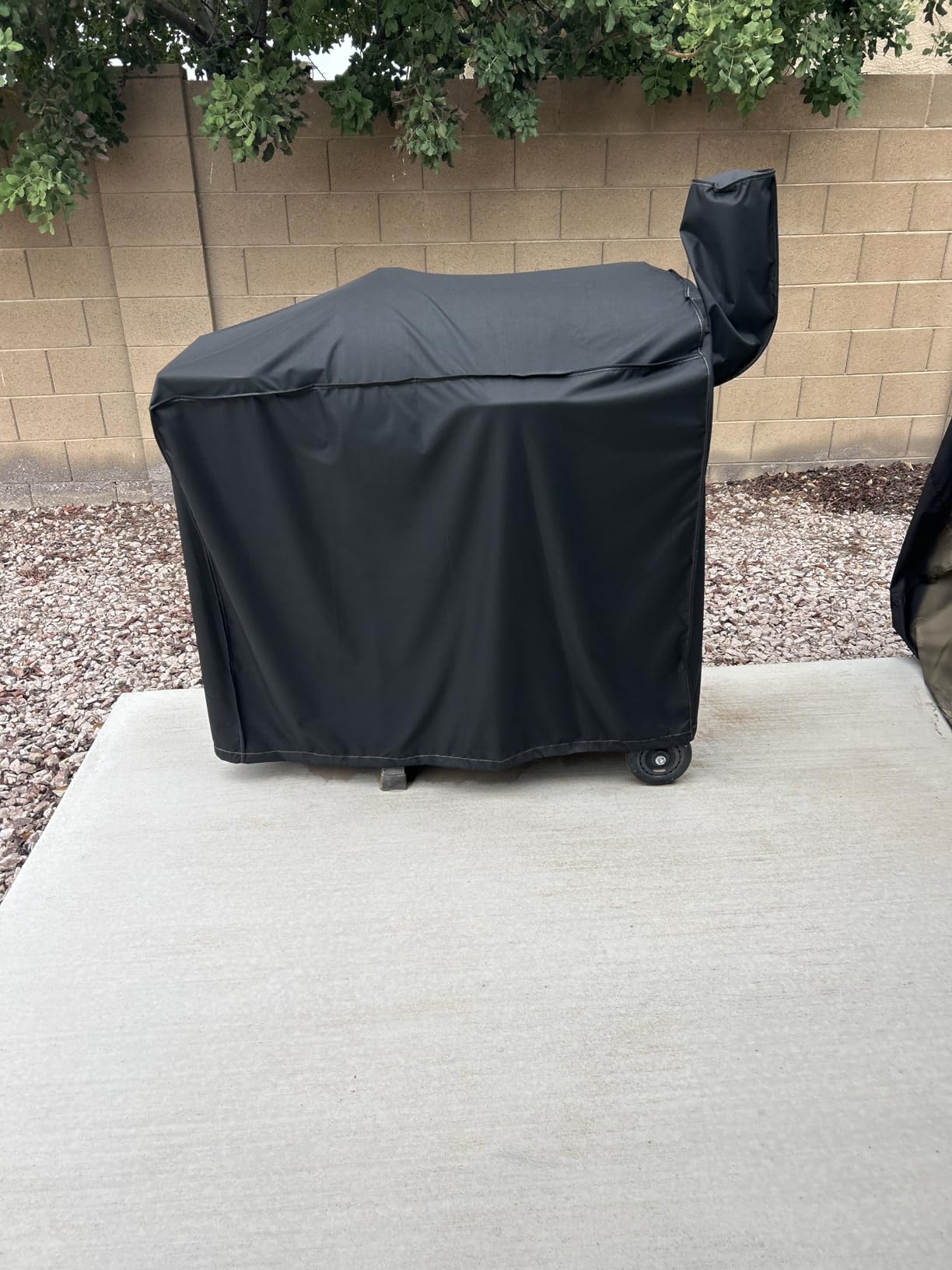 Heavy Duty 600D Grill Cover Compatible with Z Grill ZPG-700D Series Wood Pellet and 450 Series 550 Series ZPG-450A ZPG-550B, Z Grills 10502B, UV Fade Resistant Full Length Cover customer photo 2