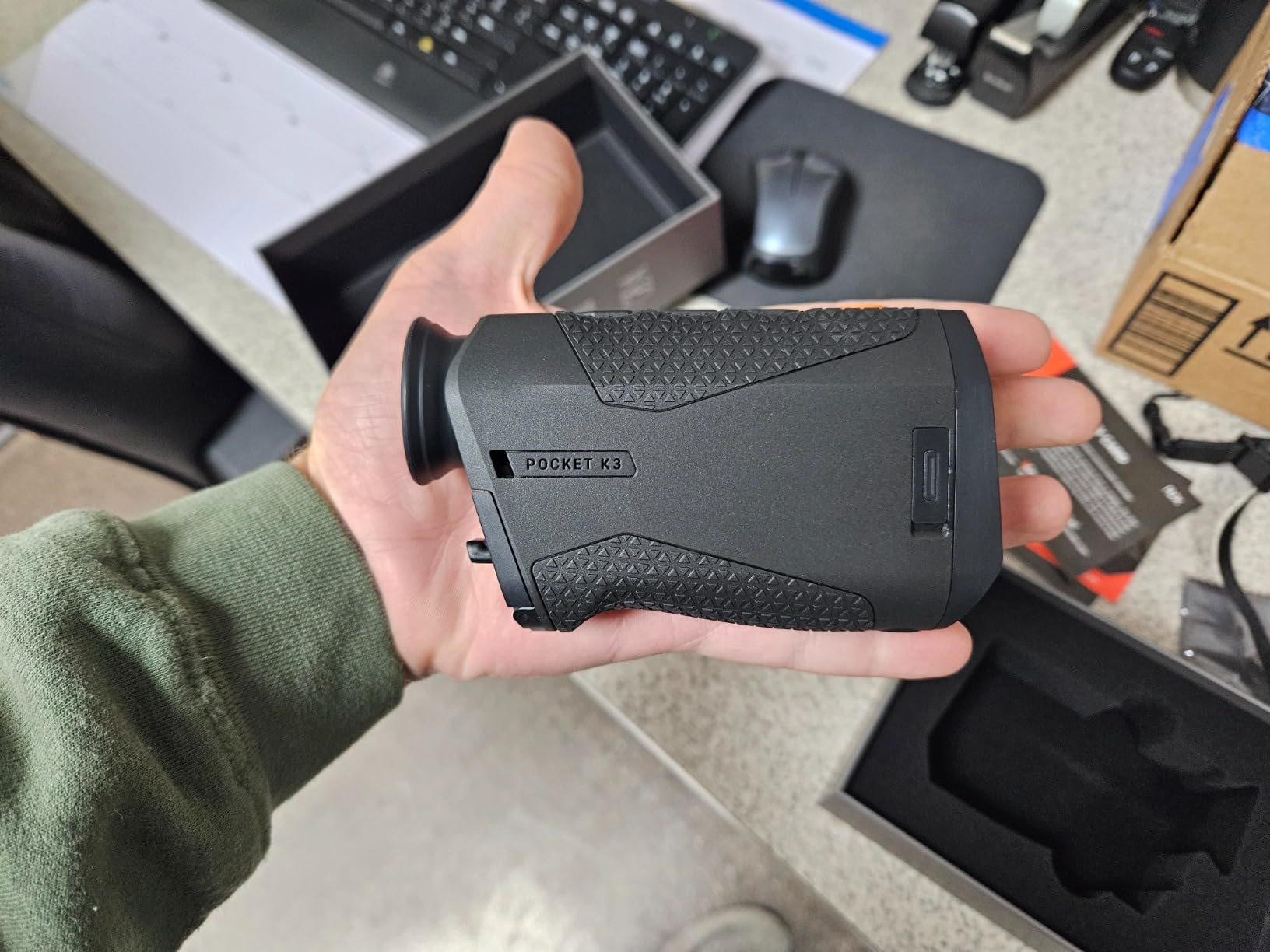 RIX Pocket K3 Thermal Monocular for Hunting, 384x288 Night Vision Monocular customer photo 2